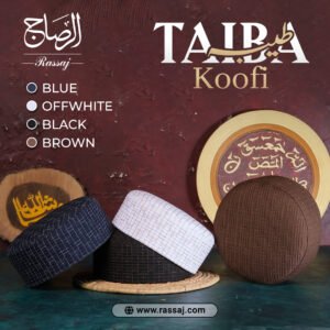 Taiba Koofi All Colors – Islamic Prayer Caps Set for Men