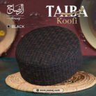Taiba Koofi Black | Classic Islamic Prayer Cap for Daily Use