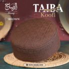 Taiba Koofi Brown | Premium Handmade Namaz Cap – Sunnah Inspired